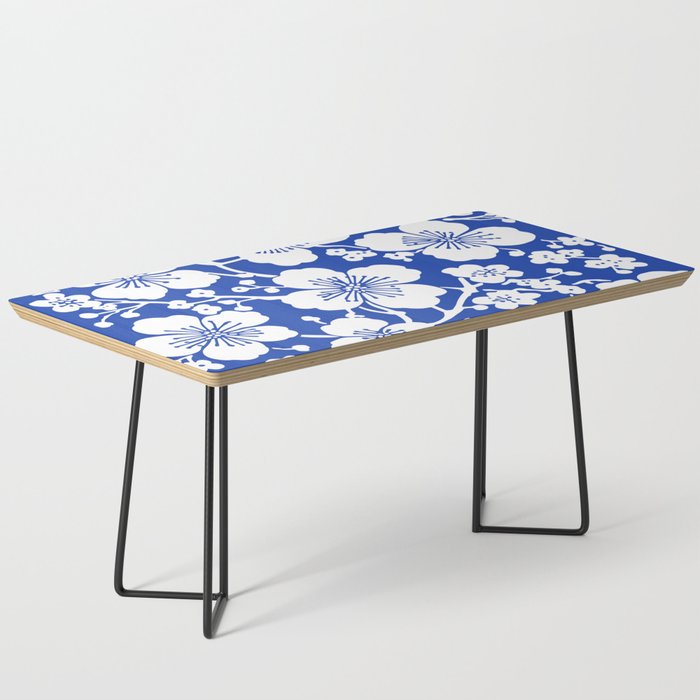 Cherry Blossoms Pattern Blue Coffee Table Gallery Image 1