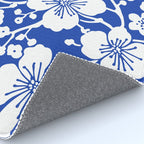 Cherry Blossoms Pattern Blue Rug Gallery Image 4