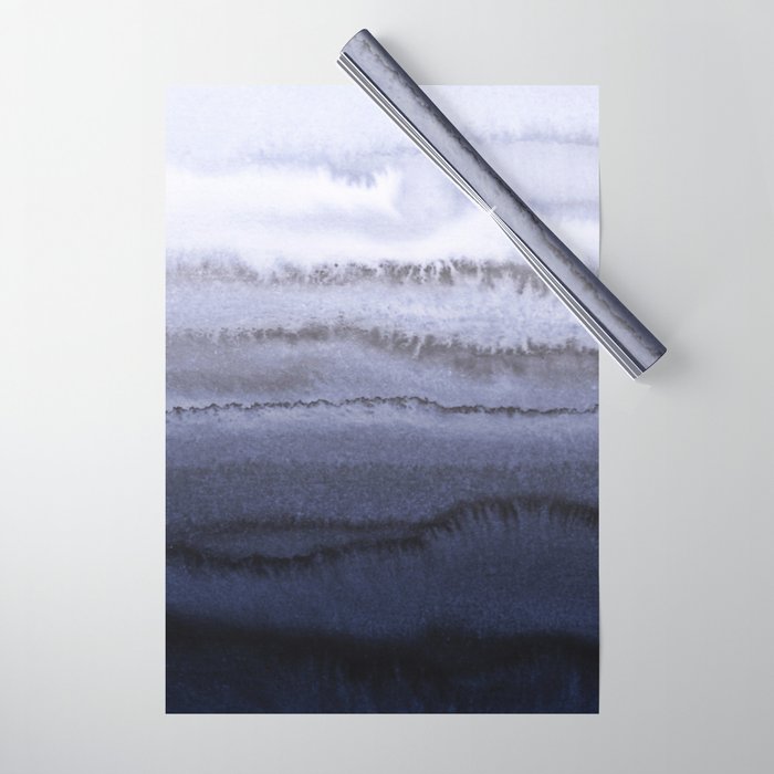 WITHIN THE TIDES BLUE Wrapping Paper Gallery Image 1