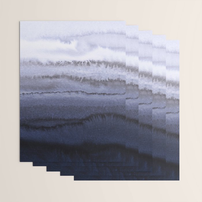 WITHIN THE TIDES BLUE Wrapping Paper Gallery Image 3