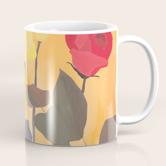 Red and Yellow Roses 2 Coffee Mug Gallery Image 1