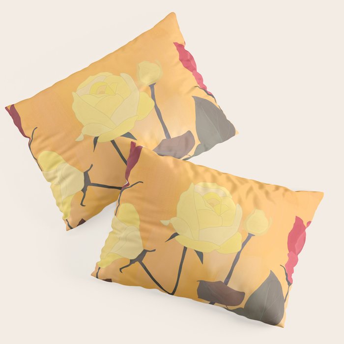 Red and Yellow Roses 2 Pillow Sham Gallery Image 3