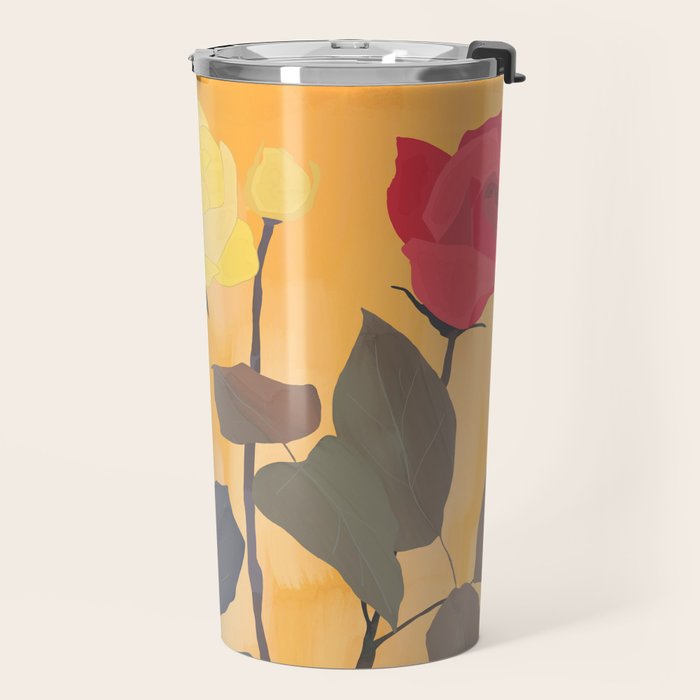 Red and Yellow Roses 2 Travel Mug Gallery Image 2