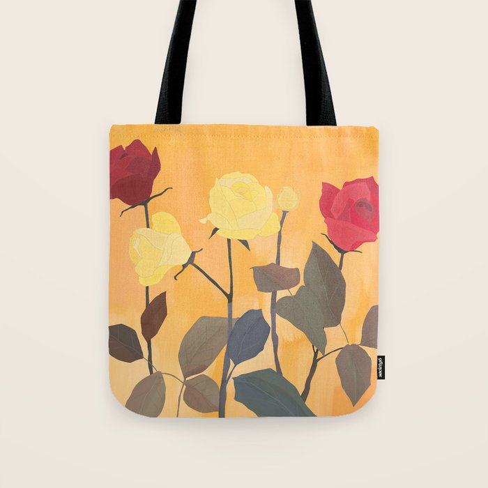 Red and Yellow Roses 2 Tote Bag Gallery Image 1