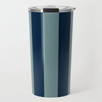Classic Indigo Blue Cove Stripe Travel Mug Gallery Image 1