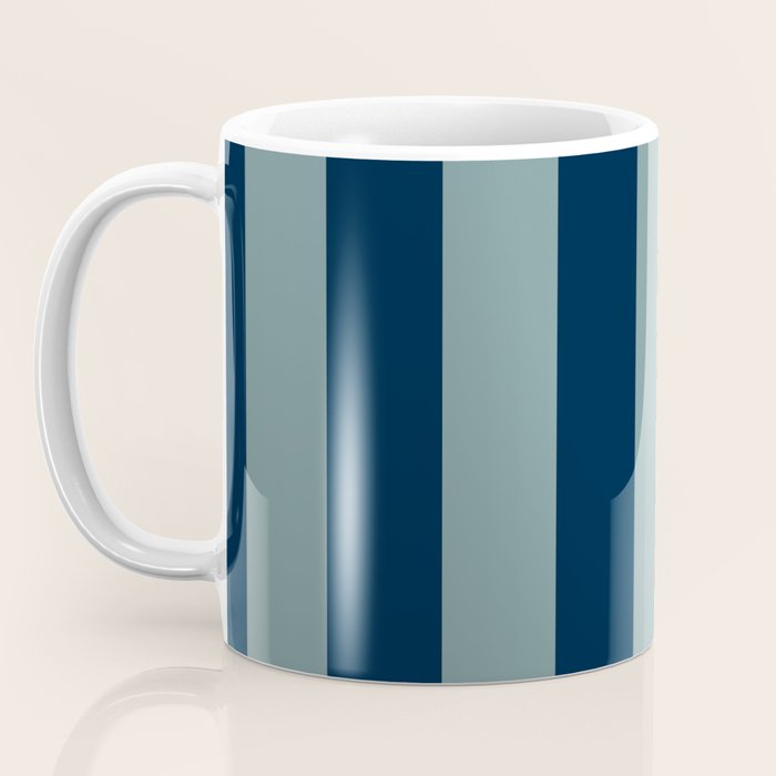 Classic Indigo Blue Cove Stripe Coffee Mug Gallery Image 3