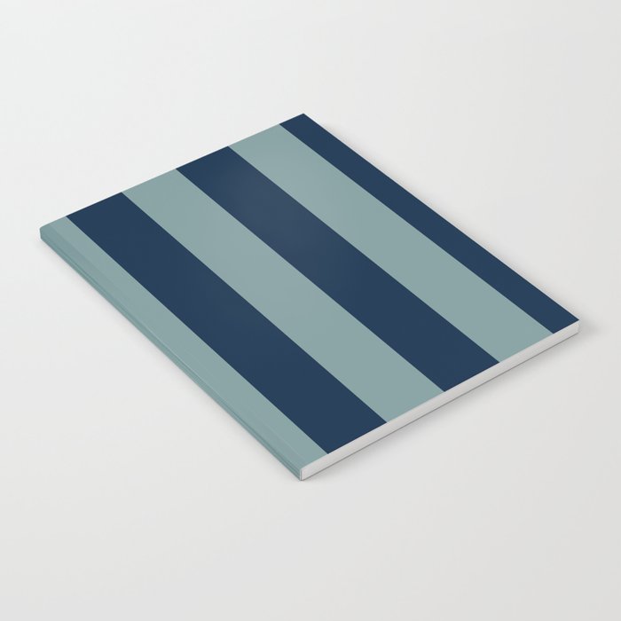 Classic Indigo Blue Cove Stripe Notebook Gallery Image 1