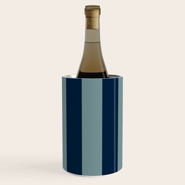 Classic Indigo Blue Cove Stripe Wine Chiller Gallery Image 1
