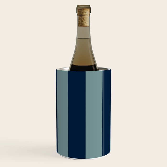 Classic Indigo Blue Cove Stripe Wine Chiller Gallery Image 2