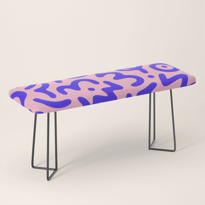 Colorful fun doodle symbol art pattern Bench Gallery Image 1