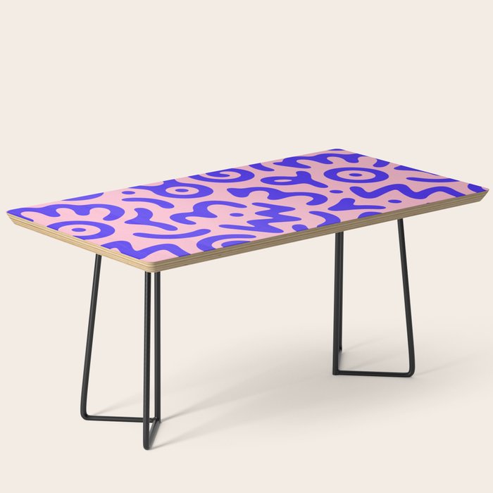 Colorful fun doodle symbol art pattern Coffee Table Gallery Image 1
