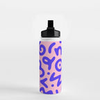 Colorful fun doodle symbol art pattern Water Bottle Gallery Image 2