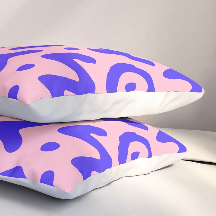 Colorful fun doodle symbol art pattern Pillow Sham Gallery Image 3
