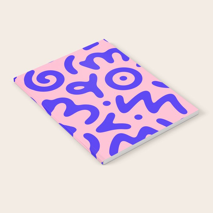 Colorful fun doodle symbol art pattern Notebook Gallery Image 2