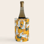 Bunnies & Blooms - Ochre & Teal Palette Wine Chiller Gallery Image 1