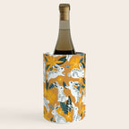 Bunnies & Blooms - Ochre & Teal Palette Wine Chiller Gallery Image 3