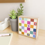 Check mate - retro floral Mini Art Print Gallery Image 2