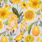 Yellow mushroom and florals - light Coffee Mug Gallery Image 2