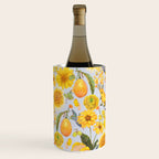 Yellow mushroom and florals - light Wine Chiller Gallery Image 3