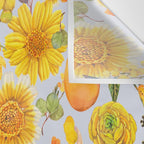 Yellow mushroom and florals - light Wall Tapestry Gallery Image 3