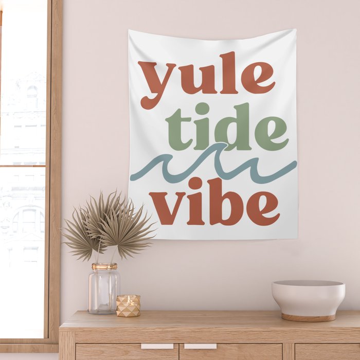 YuleTide Vibe Wall Tapestry Gallery Image 2