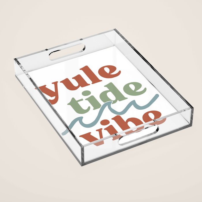 YuleTide Vibe Acrylic Tray Gallery Image 1
