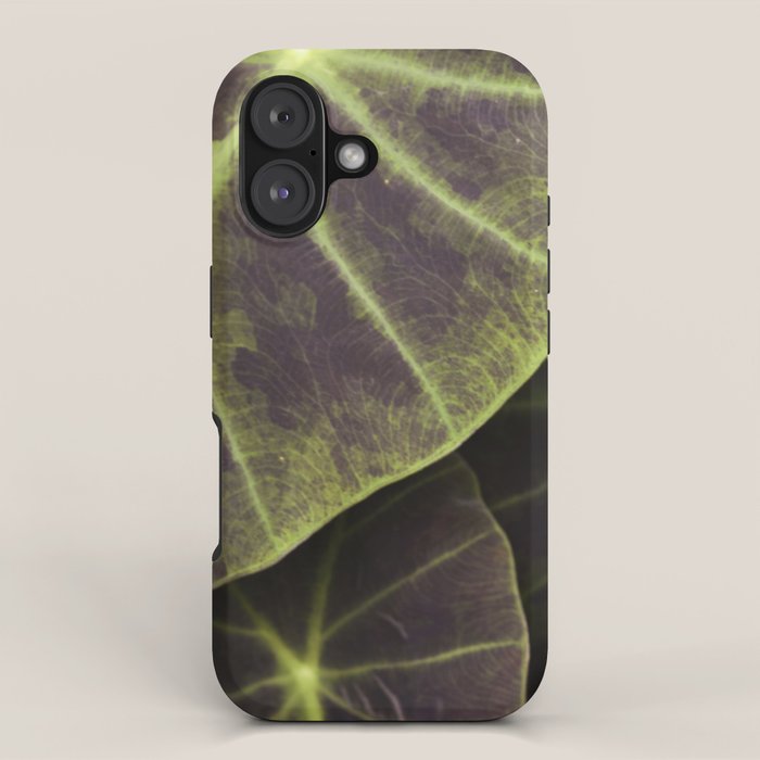 Leaf Line Art Elephant Ear Study iPhone Case Gallery Image 1