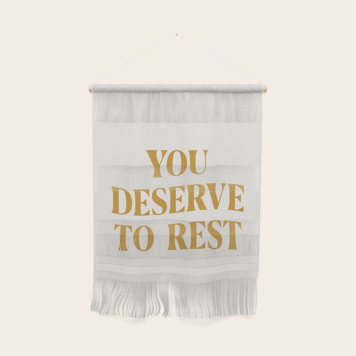 You Deserve To Rest Golden Wall Hanging Gallery Image 1