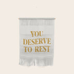 You Deserve To Rest Golden Wall Hanging Gallery Image 1