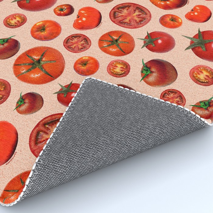 Tomato Collage Print Rug Gallery Image 4
