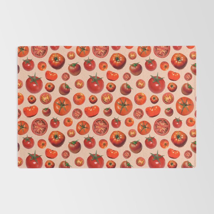 Tomato Collage Print Rug Gallery Image 2