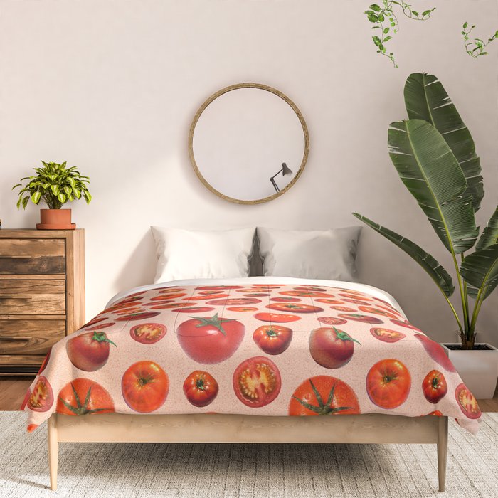 Tomato Collage Print Comforter Gallery Image 3