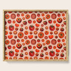 Tomato Collage Print Serving Tray Gallery Image 1