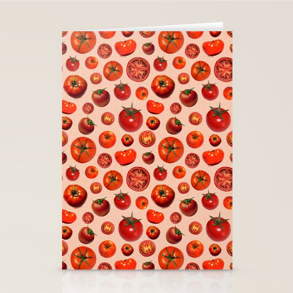 Tomato Collage Print Stationery Card Gallery Image 1
