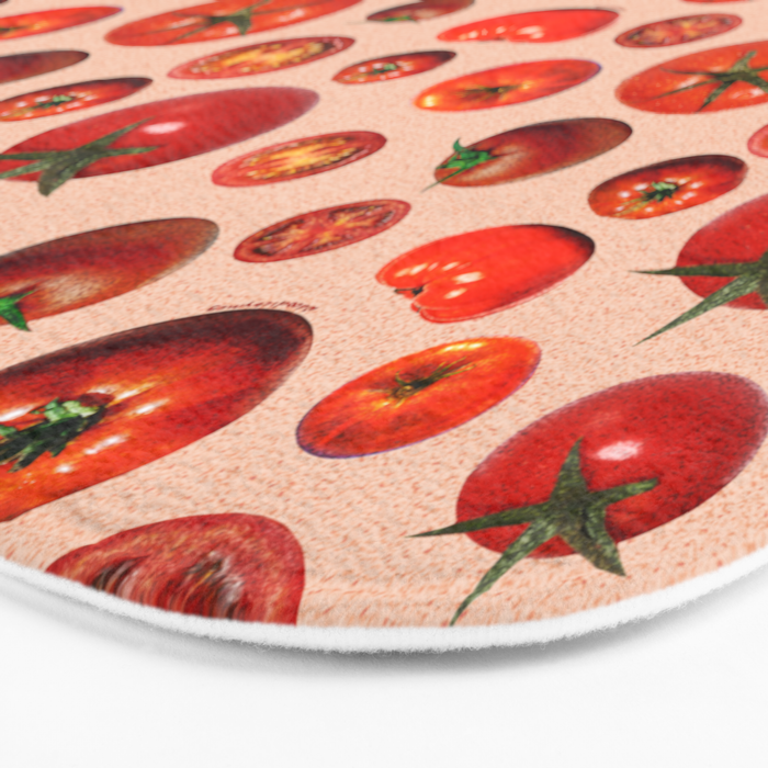 Tomato Collage Print Bath Mat Gallery Image 3