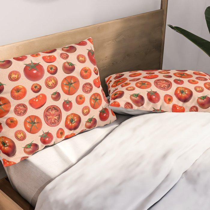 Tomato Collage Print Pillow Sham Gallery Image 2