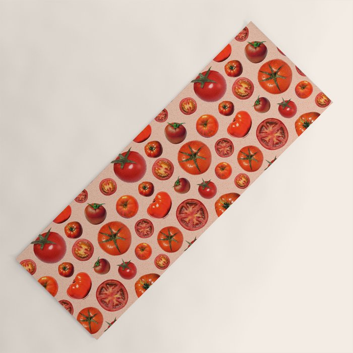 Tomato Collage Print Yoga Mat Gallery Image 1