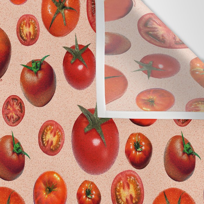 Tomato Collage Print Wall Tapestry Gallery Image 3