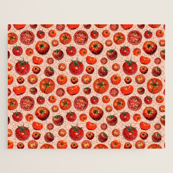 Tomato Collage Print Jigsaw Puzzle Gallery Image 1