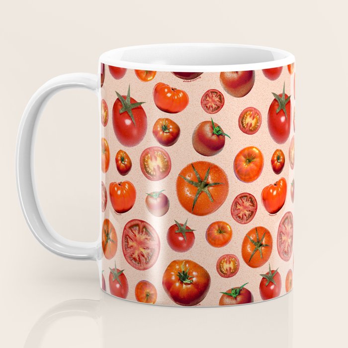 Tomato Collage Print Coffee Mug Gallery Image 3