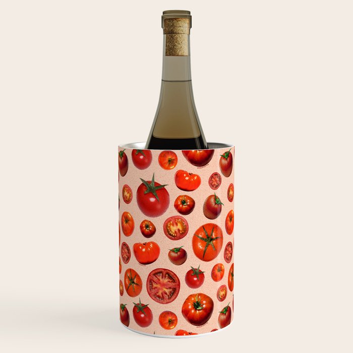 Tomato Collage Print Wine Chiller Gallery Image 1