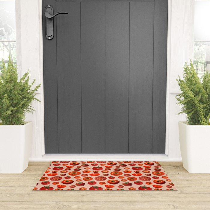 Tomato Collage Print Welcome Mat Gallery Image 3