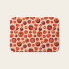 Tomato Collage Print Bath Mat Gallery Image 1