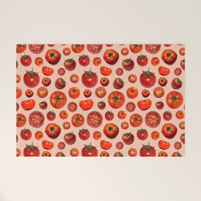 Tomato Collage Print Welcome Mat Gallery Image 1