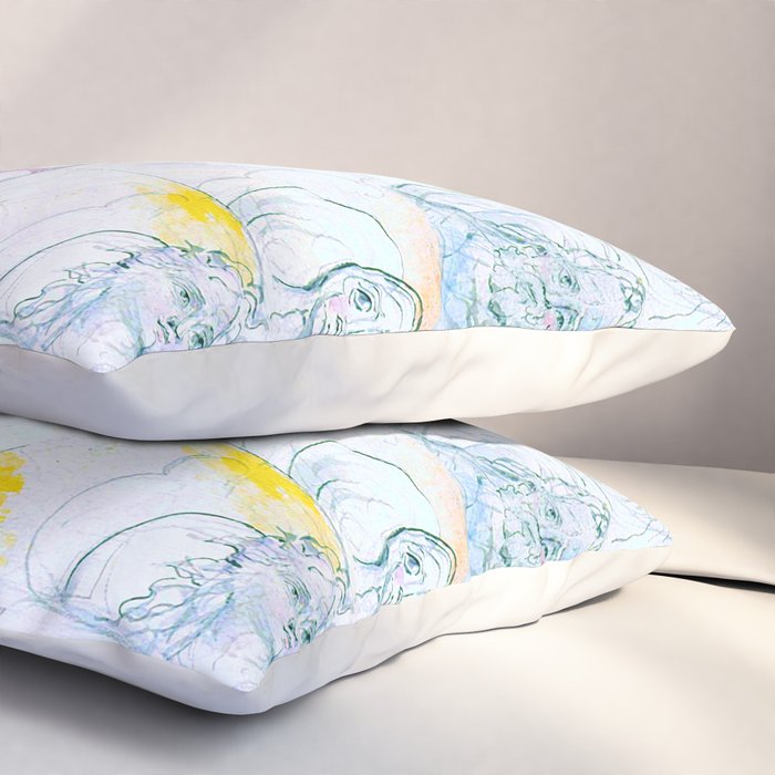 William Blake "Illustrations to Dante's Divine Comedy - The Vision of the Deity" Pillow Sham Gallery Image 3