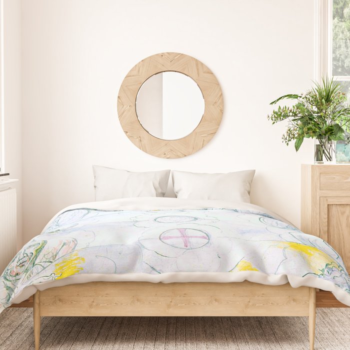 William Blake "Illustrations to Dante's Divine Comedy - The Vision of the Deity" Duvet Cover Gallery Image 3