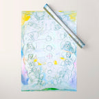 William Blake "Illustrations to Dante's Divine Comedy - The Vision of the Deity" Wrapping Paper Gallery Image 1