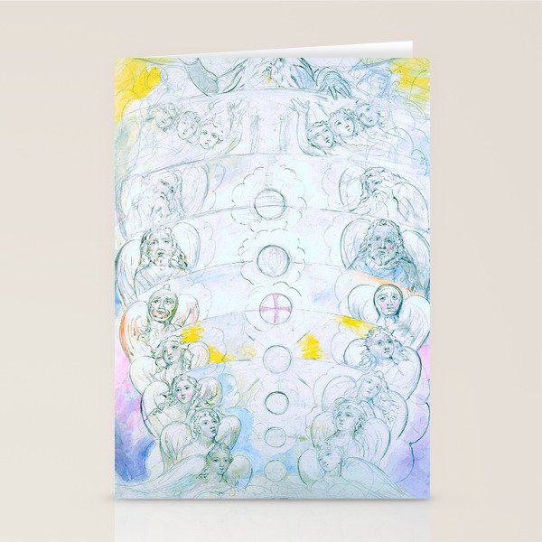 William Blake "Illustrations to Dante's Divine Comedy - The Vision of the Deity" Stationery Card Gallery Image 1