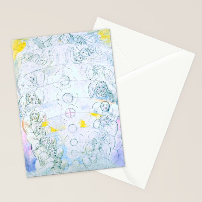 William Blake "Illustrations to Dante's Divine Comedy - The Vision of the Deity" Stationery Card Gallery Image 2
