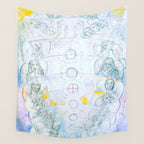 William Blake "Illustrations to Dante's Divine Comedy - The Vision of the Deity" Wall Tapestry Gallery Image 4